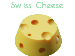 Swiss Cheese 3D Model
