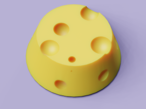 Swiss Cheese 3D Model