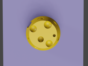 Swiss Cheese 3D Model