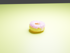 Vanilla donut material only Modello 3D
