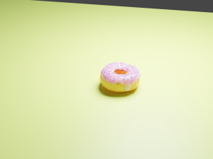 Vanilla donut material only Modello 3D