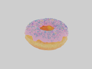 Vanilla donut material only Modello 3D