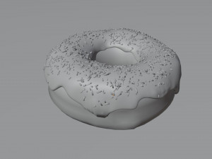 Vanilla donut material only Modello 3D