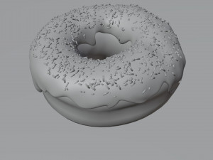 Vanilla donut material only Modello 3D