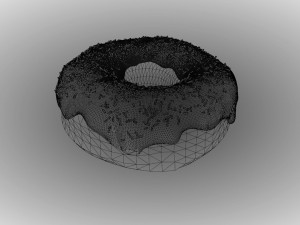 Vanilla donut material only Modello 3D