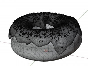 Vanilla donut material only Modello 3D