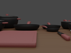 Kitchen Cookware Set 3D Model