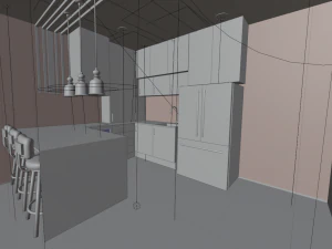 Small Kitchen 3D Model