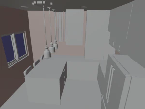 Small Kitchen 3D Model
