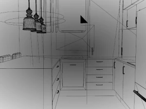 Small Kitchen 3D Model