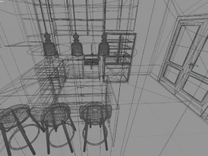 Small Kitchen 3D Model