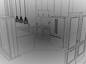 Small Kitchen 3D Model