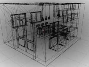 Small Kitchen 3D Model