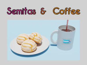 Honduran Semitas and Coffee 3D मॉडल