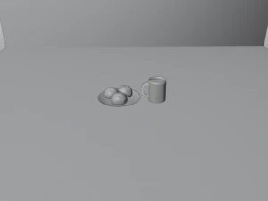 Honduran Semitas and Coffee 3D Model