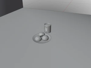 Honduran Semitas and Coffee 3D Model