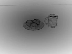 Honduran Semitas and Coffee 3D Model