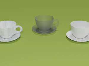 Cup and Plate 3D Model