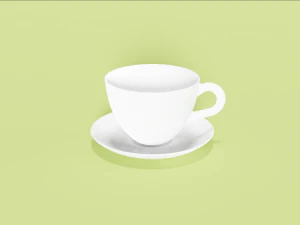 Cup and Plate 3D Model