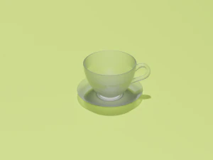 Cup and Plate 3D Model