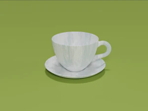 Cup and Plate 3D Model