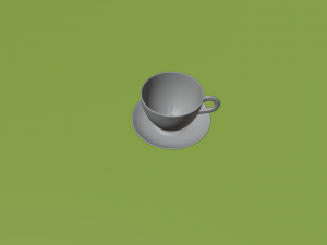 Cup and Plate 3D Модель