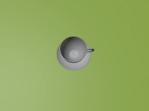Cup and Plate 3D Model