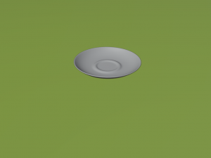 Cup and Plate 3D Модель