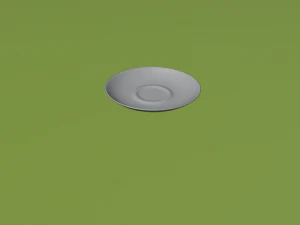 Cup and Plate 3D Model
