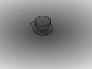 Cup and Plate 3D Model
