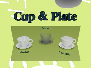 Cup and Plate 3D Model