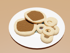Honduran Tustacas and Rosquillas 3D 모델