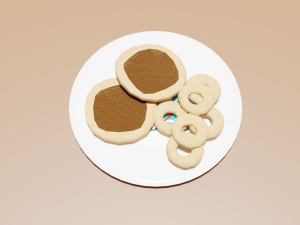 Honduran Tustacas and Rosquillas 3D 모델