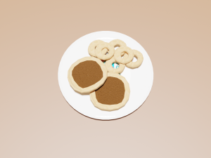 Honduran Tustacas and Rosquillas 3D 모델