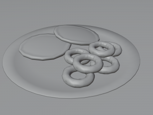 Honduran Tustacas and Rosquillas 3D 모델