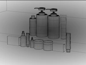 Produtos de beleza - Artigos de higiene pessoal Modelo 3D