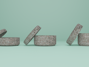 Wicker Baskets Set 3D Модель