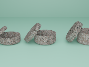 Wicker Baskets Set 3D Модель