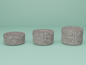 Wicker Baskets Set 3D Модель