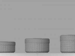 Wicker Baskets Set 3D Модель
