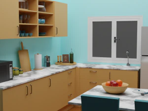 Cozinha de boneca Modelo 3D