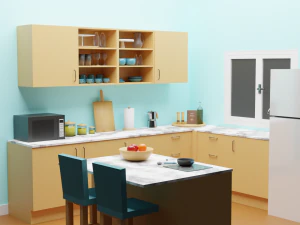 Cozinha de boneca Modelo 3D