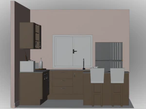 Cozinha de boneca Modelo 3D