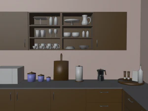 Cozinha de boneca Modelo 3D