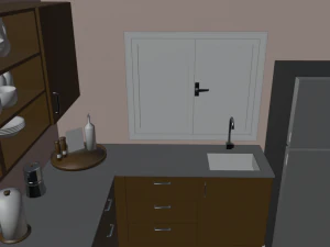 Cozinha de boneca Modelo 3D