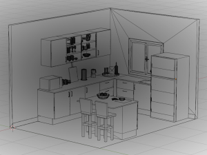 Doll Kitchen Modello 3D