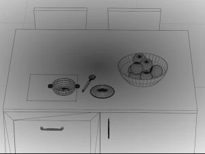 Cozinha de boneca Modelo 3D