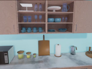 Cozinha de boneca Modelo 3D
