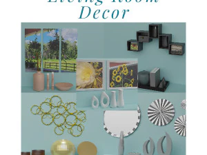 Living Room Decor 3D Model