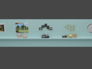 Living Room Decor 3D Model